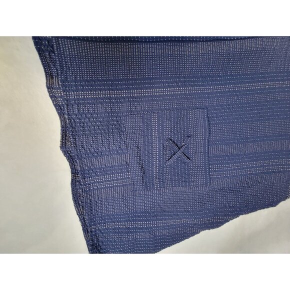 Habitat Womens XL Blue Lace-Up Sleeve Blouse Top Oversized Pocket Lagenlook NWOT - Picture 10 of 10